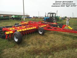 Дисковые бороны легкие БДМ-В БАРСУК на стойках с эластомерами, с шириной захвата от 1,8 до 12,1 метров