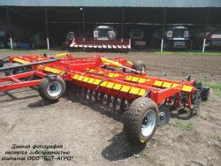 Дисковые бороны легкие БДМ-В БАРСУК на стойках с эластомерами, с шириной захвата от 1,8 до 12,1 метров