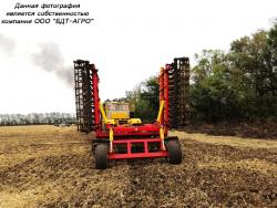 Дисковые бороны легкие БДМ-В БАРСУК на стойках с эластомерами, с шириной захвата от 1,8 до 12,1 метров