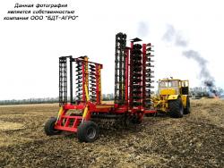 Дисковые бороны легкие БДМ-В БАРСУК на стойках с эластомерами, с шириной захвата от 1,8 до 12,1 метров