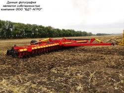 Дисковые бороны легкие БДМ-В БАРСУК на стойках с эластомерами, с шириной захвата от 1,8 до 12,1 метров