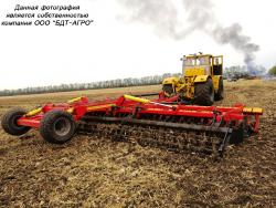 Дисковые бороны легкие БДМ-В БАРСУК на стойках с эластомерами, с шириной захвата от 1,8 до 12,1 метров