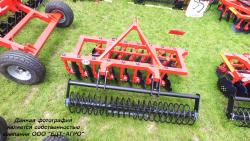 Бороны дисковые БДМ-А (подшипниковый узел снаружи сферы диска) двухрядные, шириной захвата от 1,2 до 9,3 метров
