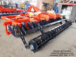 Бороны дисковые БДМ-А (подшипниковый узел снаружи сферы диска) двухрядные, шириной захвата от 1,2 до 9,3 метров