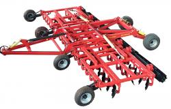 Бороны дисковые БДМ-А (подшипниковый узел снаружи сферы диска) двухрядные, шириной захвата от 1,2 до 9,3 метров