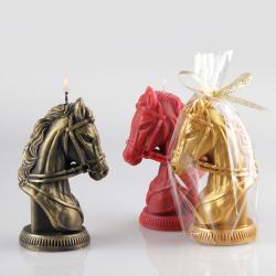 Новогодняя свеча "Бюст лошади" символ года 2026