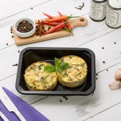 Фритата с фетой, цукини и мятой