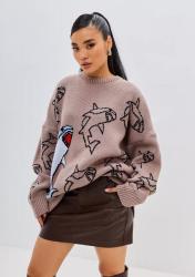 Размер: OVERSIZE175+, Состав: 100% акрил, Цвет: Кофейный