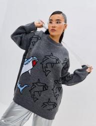Размер: OVERSIZE175+, Состав: 100% акрил, Цвет: Темно-серый