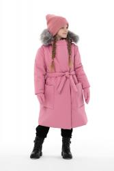 Первая крутая новинка сезона Готовый LOOK Зимнее пальто Wind + краги + шапка