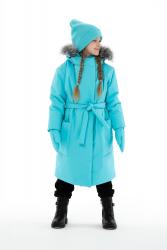 Первая крутая новинка сезона Готовый LOOK Зимнее пальто Wind + краги + шапка