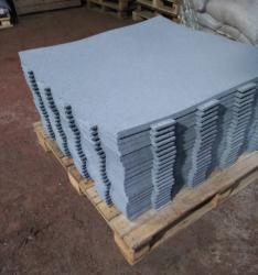 Резиновая плитка Ласточкин хвост серая