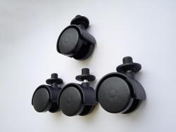 Мебельный ролик с заглушкой (посадочный диаметр 12,1 мм))