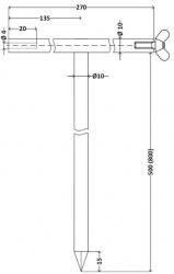 Габаритный чертеж электрода