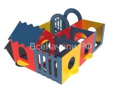 Детский домик "Лабиринт 3x2"
