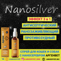 АргенВЕТ антисептический спрей для кошек и собак