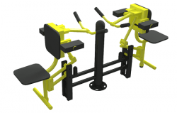 Уличный спортивный тренажер ФТ-030 «Бицепс машина" - двухсторонний