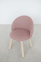 Стул мягкий, материал букле. Цвет розовый, бежевый, серый и белый