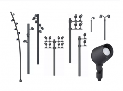 Парковые светильники серии STREET-UFO Металлические элементы изготовлены из алюминия путем литья