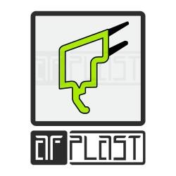 Штапик универсальный 15мм. чёрное уплотнение (стеклопакет 24/32 мм.)