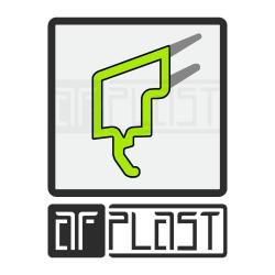 Штапик универсальный ПВХ серое уплотнение (стеклопакет 24/32 мм.)