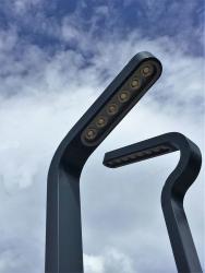 Парковые светильники серии  ТЕХНО Высота опоры от 1000 мм до 6000 мм. Источник света LED модуль от 30 до 100Вт.