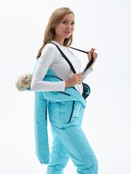 Комбинезон женский зимний утепленный голубой престиж бонкомбинезон