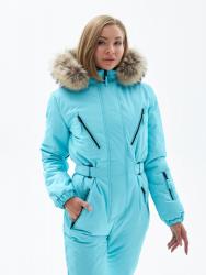 Комбинезон женский зимний утепленный голубой престиж бонкомбинезон