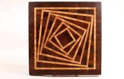 Торцевая разделочная доска с 3Д эффектом.