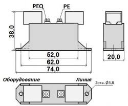 Габаритные размеры устройства Commeng Cat6P