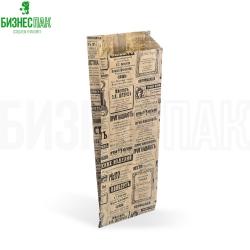 Пакет под шаурму 90*40*250 мм с рисунком «Газета»