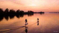 катание на электрогидрофойле eFoil riding 2 peoples