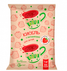 Кисель с витаминами клубника