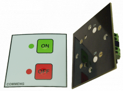 Внешний вид выключателя перед установкой (монтажная панель с блоком управления, тастатура).