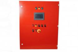 Шкафы управления станциями пожаротушения (ППУ) изготавливаются в строгом соответствии с требованиями ГОСТ Р 53325-2012 и СП 5.13130.2009. По типу запуска ППУ могут как с прямым (ПП), так и с запуском через УПП. При необходимости запуск пожарных насосов может быть осуществлён через ПЧ. Индикация и управления выполнены по совмещённой схеме используются как графическая панель управления 7", так и традиционные лампы, и переключатели, размещённые на двери ППУ. Все ППУ имеют в своём составе автоматический ввод ре