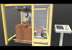 Паллетайзер портальный (укладчик) мобильный для коробок / мешков / бутылок / банок