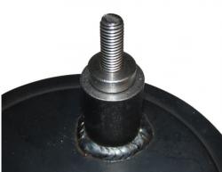 Контакт КЗ-МК-10 приварен к стальной детали (на фото модель 2017 г.), Крепеж снят.