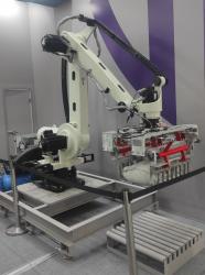 Захват для укладки мешков на промышленном роботе