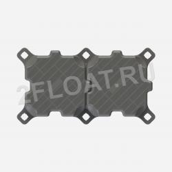 Модульный понтон MF 100x50x40 вид сверху