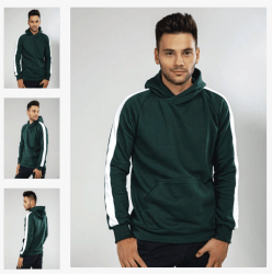 Новая модель худи с лампасами. Уникальная возможность комбинировать полоски на рукавах по цвету и наносить тексты и принты по всей длине. Доступные виды ткани: футер 2-х нитка петля/начес, футер 3-х нитка петля/начес. Варианты плотности ткани: 220-400 гр/м2.