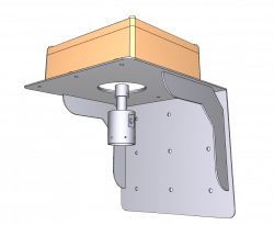 Возможный вариант установки платформы на кронштейн КУ-1-2401