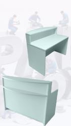 ПМ-ПМ2 Стол медицинский. Стол медицинский. ЛДСП, рабочие поверхности оклеены HPL пластиком  Габаритные размеры: (ШхГхВ, мм)-1200*900*1200 (750 от пола до столешницы)