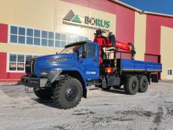 Автомобиль бортовой с краном-манипулятором на шасси УРАЛ Next (модель Borus 4621)