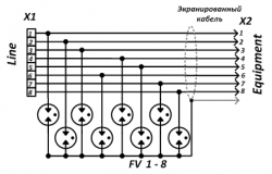Электрическая схема устройства Commeng ODU-Protect GE OD 