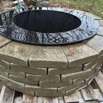 Кострище каменное сборное галтованное от ИП Шеверев А. С.