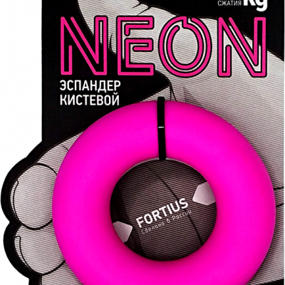 Эспандер кистевой "Fortius" Neon 10 кг (розовый)