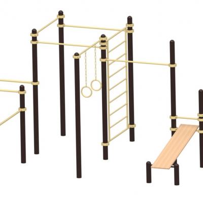 Уличный многофункциональный спортивный комплекс