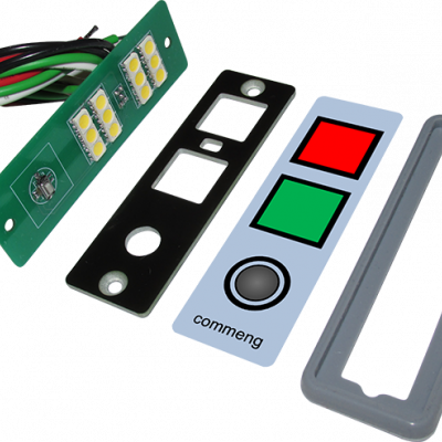 Части индикаторной панели: плата подсветки, монтажная рамка, защитная пленка, силиконовая прокладка.
