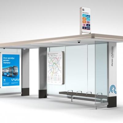 Остановочный павильон "Деталь Бизнеса, остановка общественного транспорта