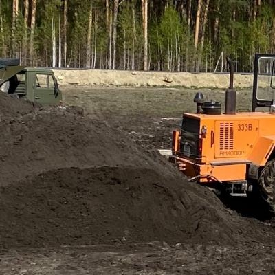 Погрузка сапропеля навалом